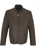 Alberto Zimni Leather Jacket - Dark Brown