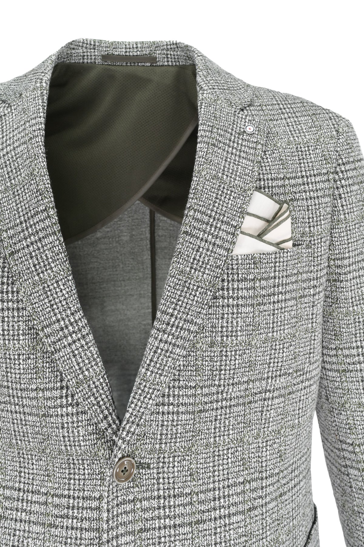 Blue Industry Sport Coat - Green Plaid
