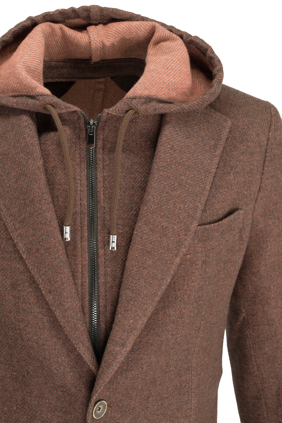 Alberto Zimni Hooded Hybrid - Burnt Orange