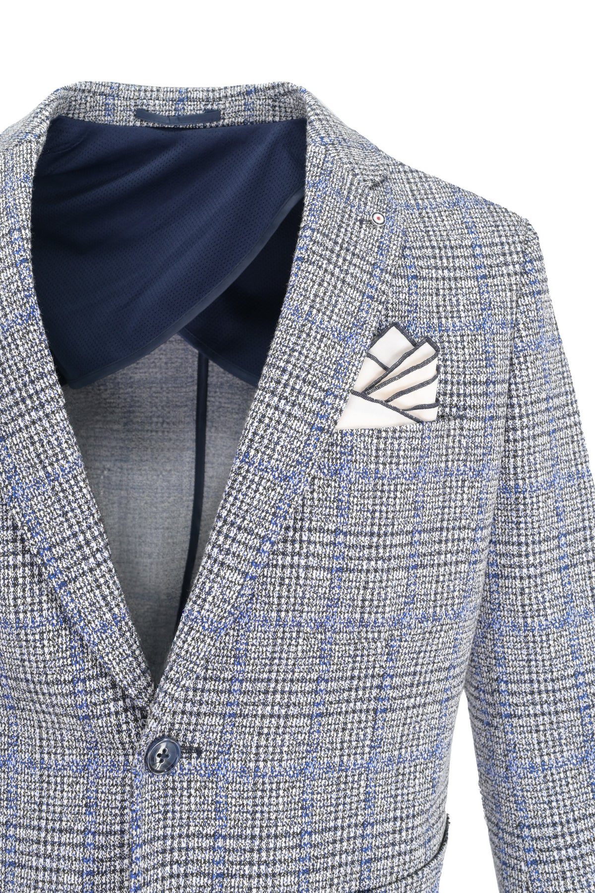 Blue Industry Sport Coat - Navy Check