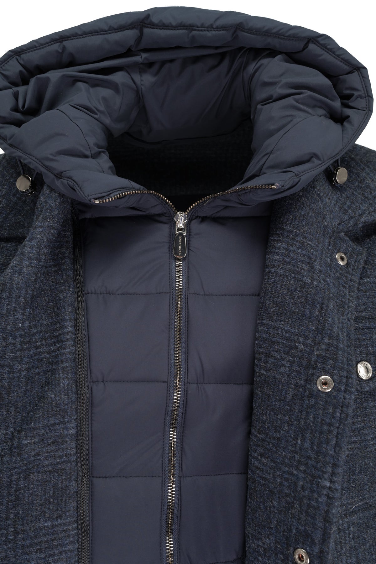 Ketroy Hybrid Hooded Coat - Navy