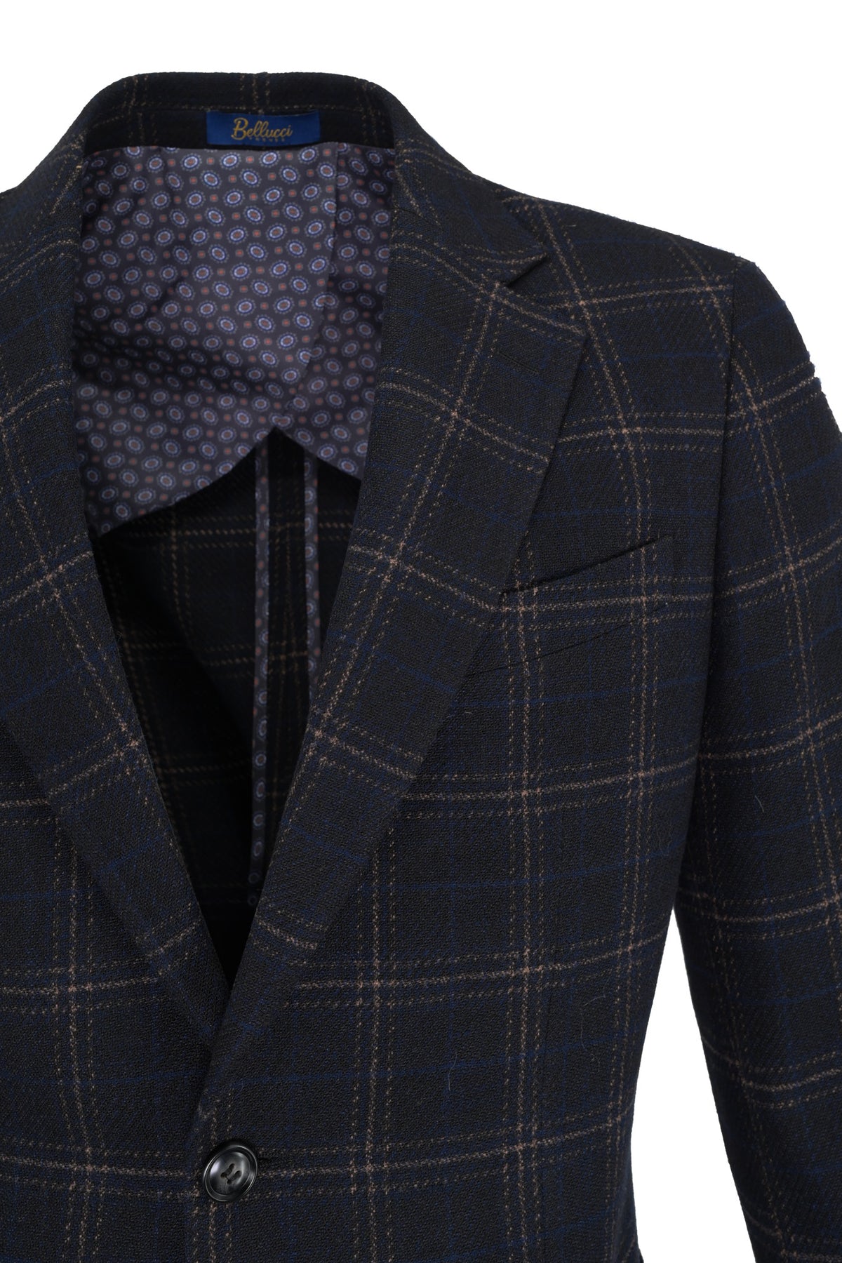 Bellucci Mario Sport Coat - Navy Windowpane