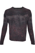 Autumn Cashmere Cement Print Sweater - Wine Combo