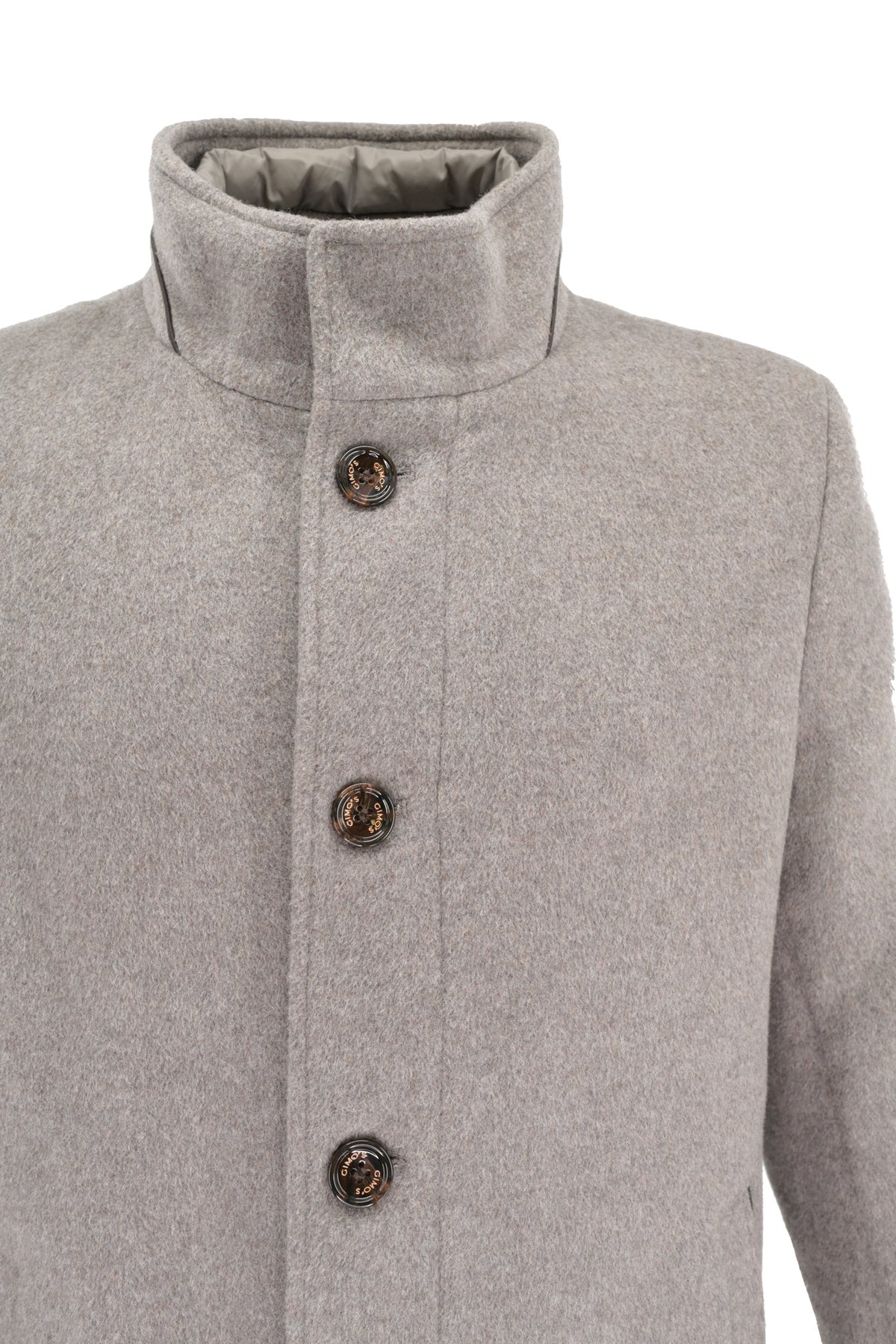 Gimos Wool-blend Hybrid Coat - Gray