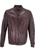 Regency Lucio Leather Jacket - Oxblood