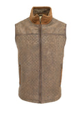Scully Autumn Vest - Brown / Burnt Orange