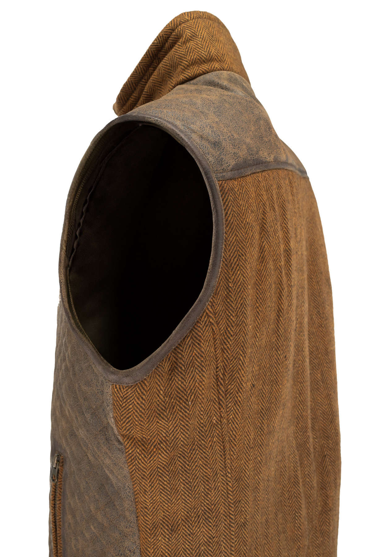 Scully Autumn Vest - Brown / Burnt Orange