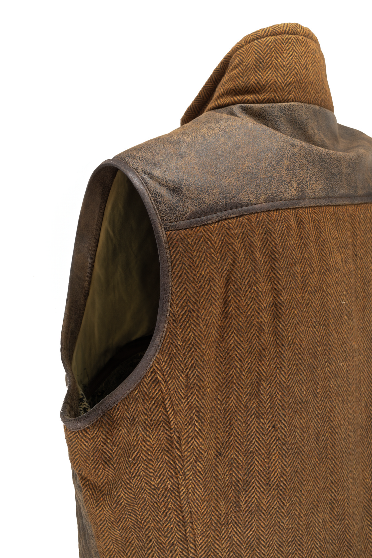 Scully Autumn Vest - Brown / Burnt Orange