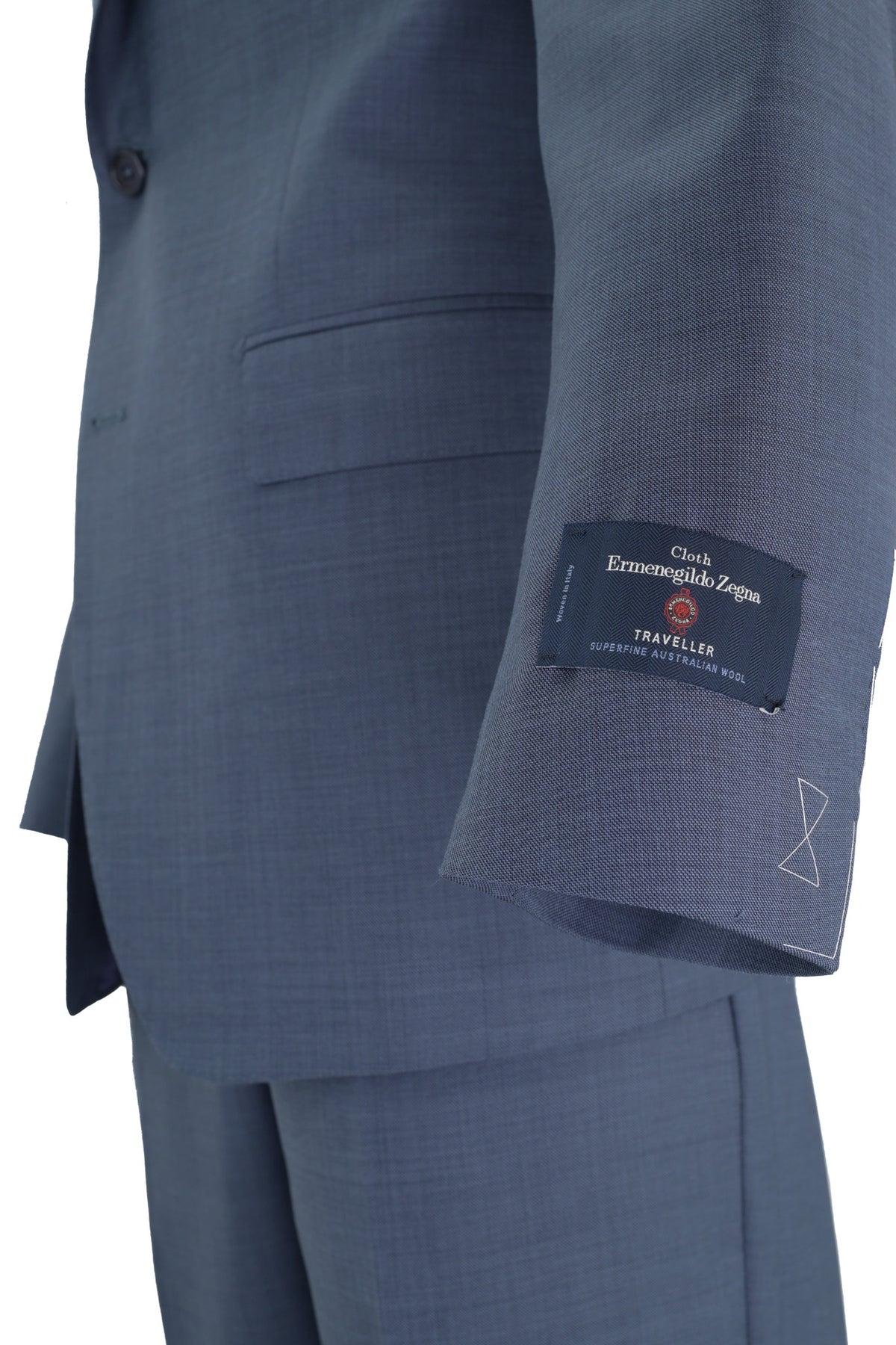 Zenga Wool Suit - New Navy