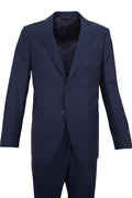 Zenga Wool Suit - Navy