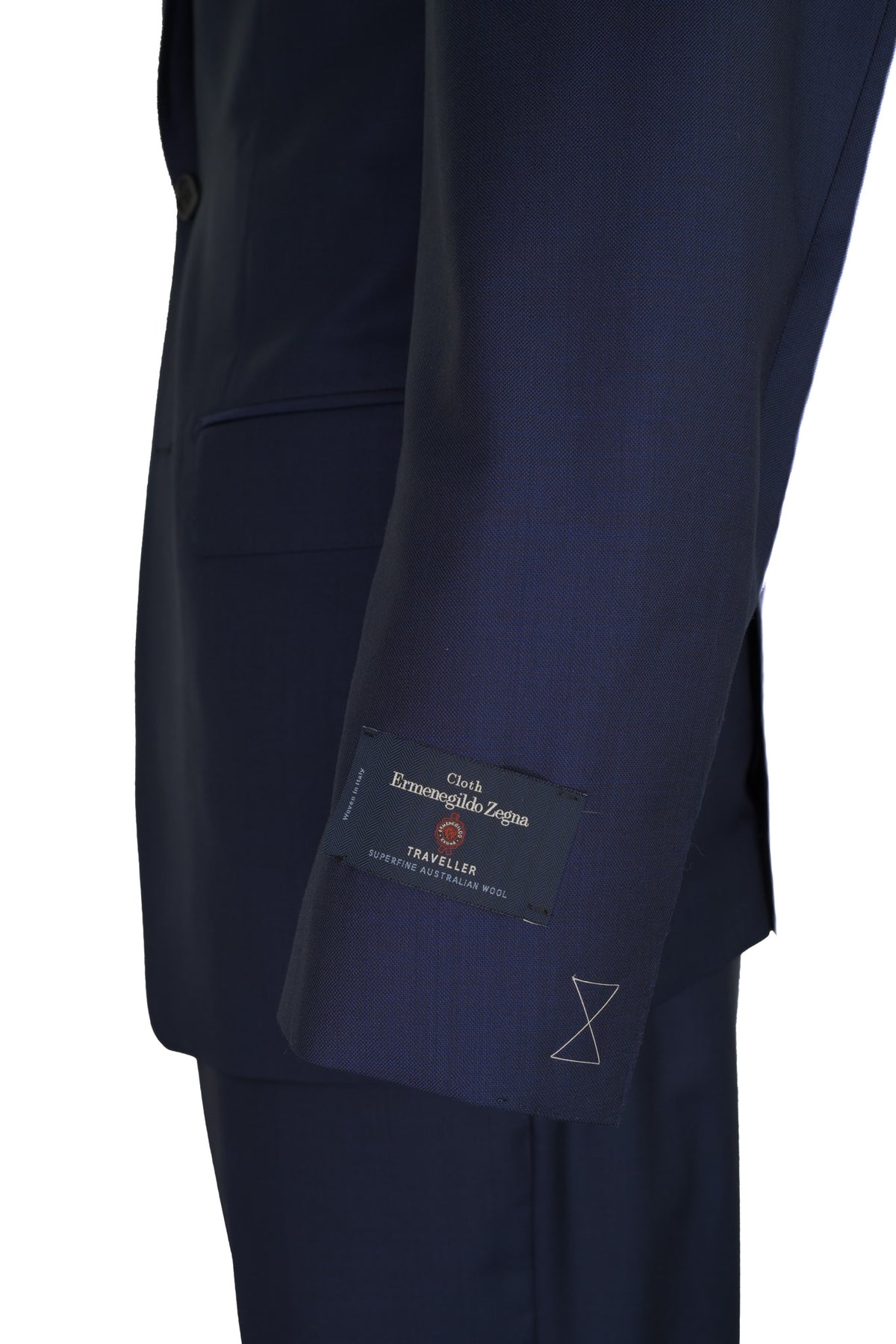 Zenga Wool Suit - Navy