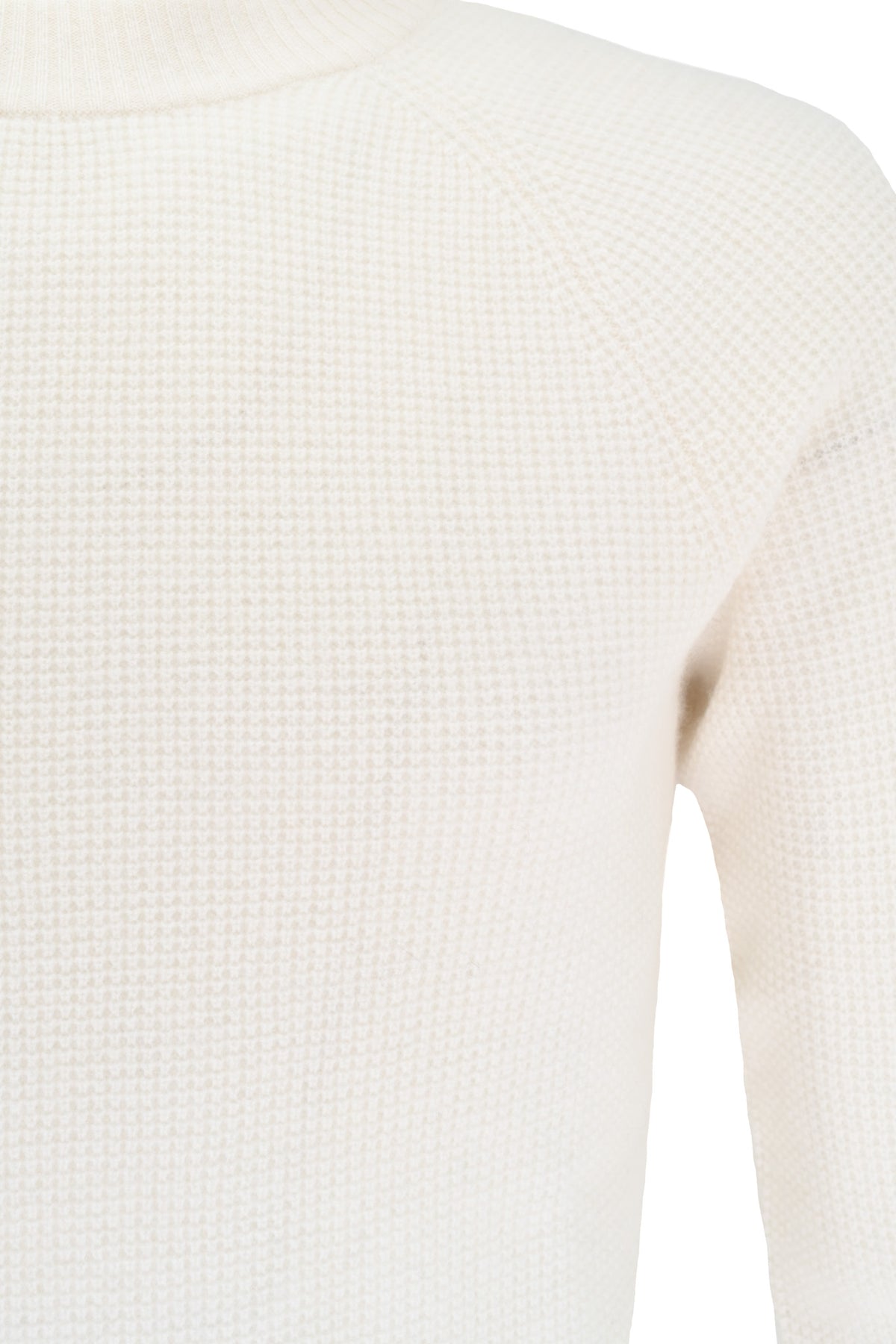 Naadam Cashmere Waffle Sweater - White