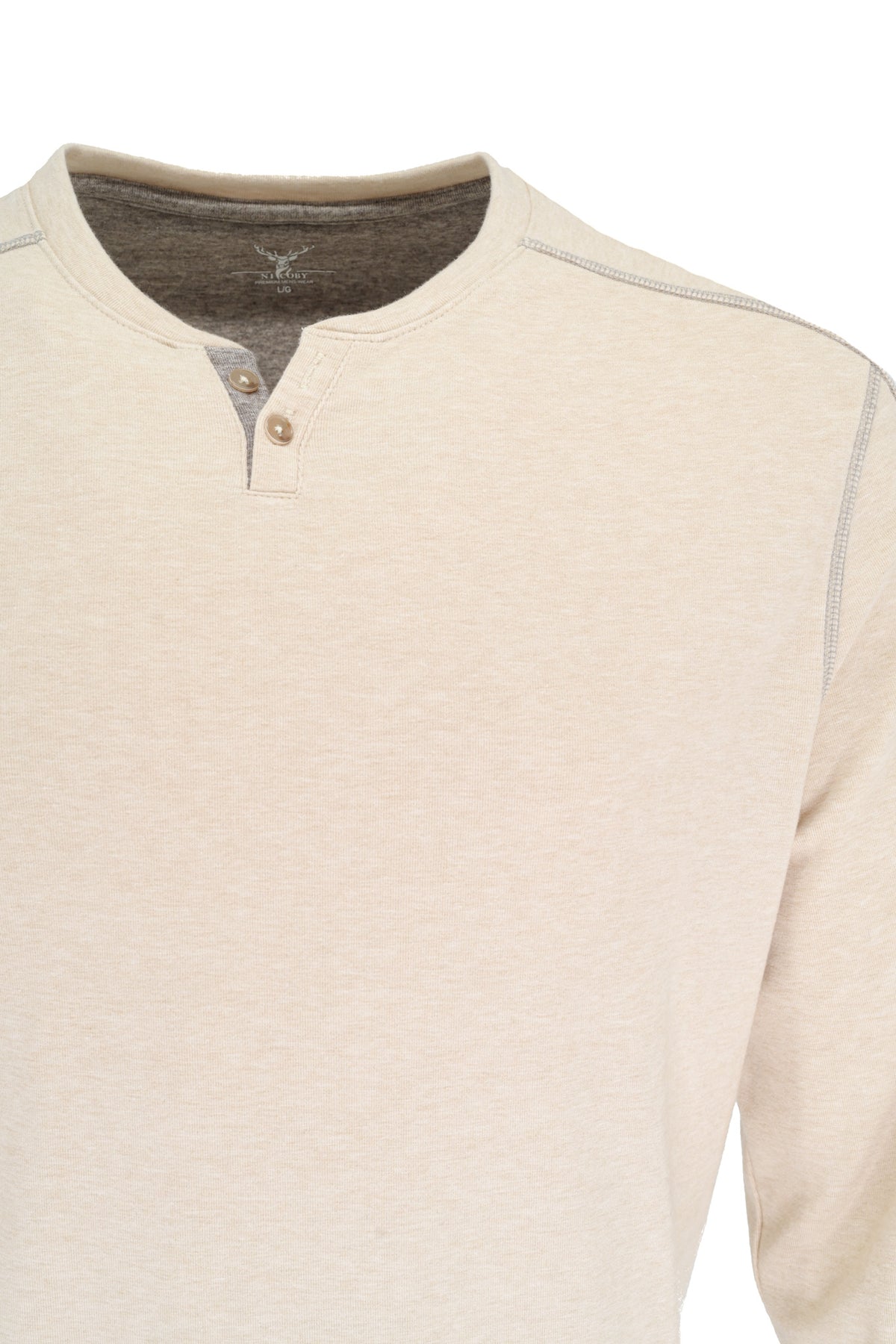 Nicoby Henley Sweater - Tan