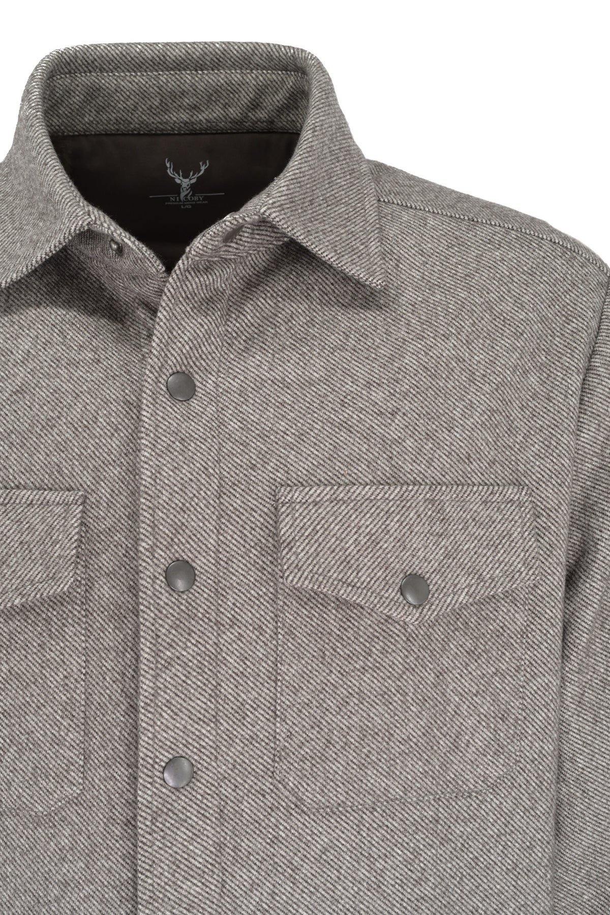 Nicoby Diagonal Striped Jacket - Brown