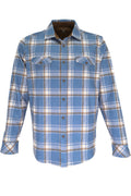Nicoby Plaid Shirt Jacket - Blue