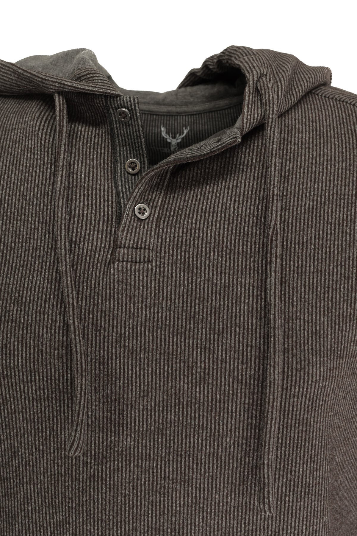 Nicoby Striped Hooded Sweater - Brown