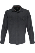 Nicoby Snap-button Shirt Jacket - Black