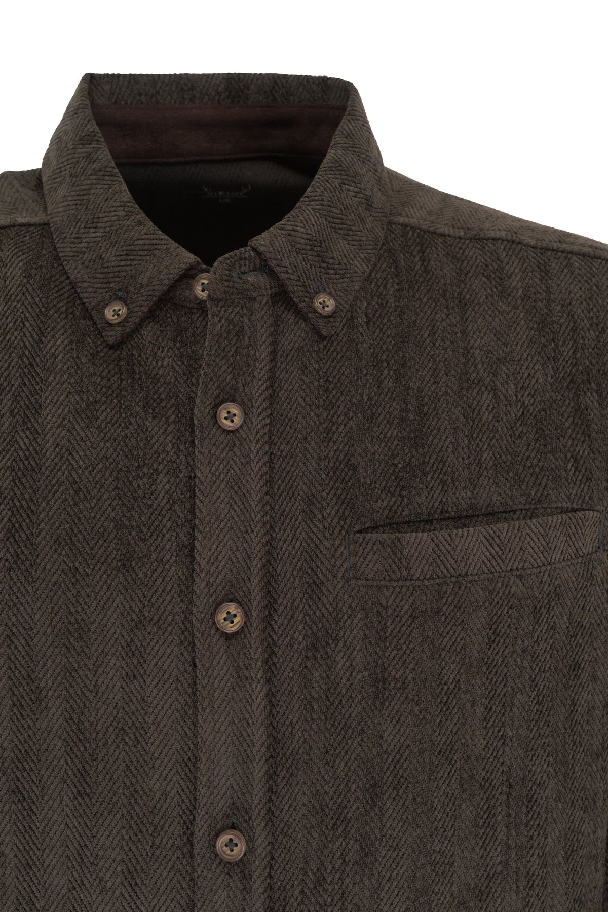 Nicoby Shirt Jacket - Chevron Brown