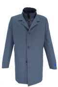 Giles & Jasper Hybrid Overcoat - Ice Blue