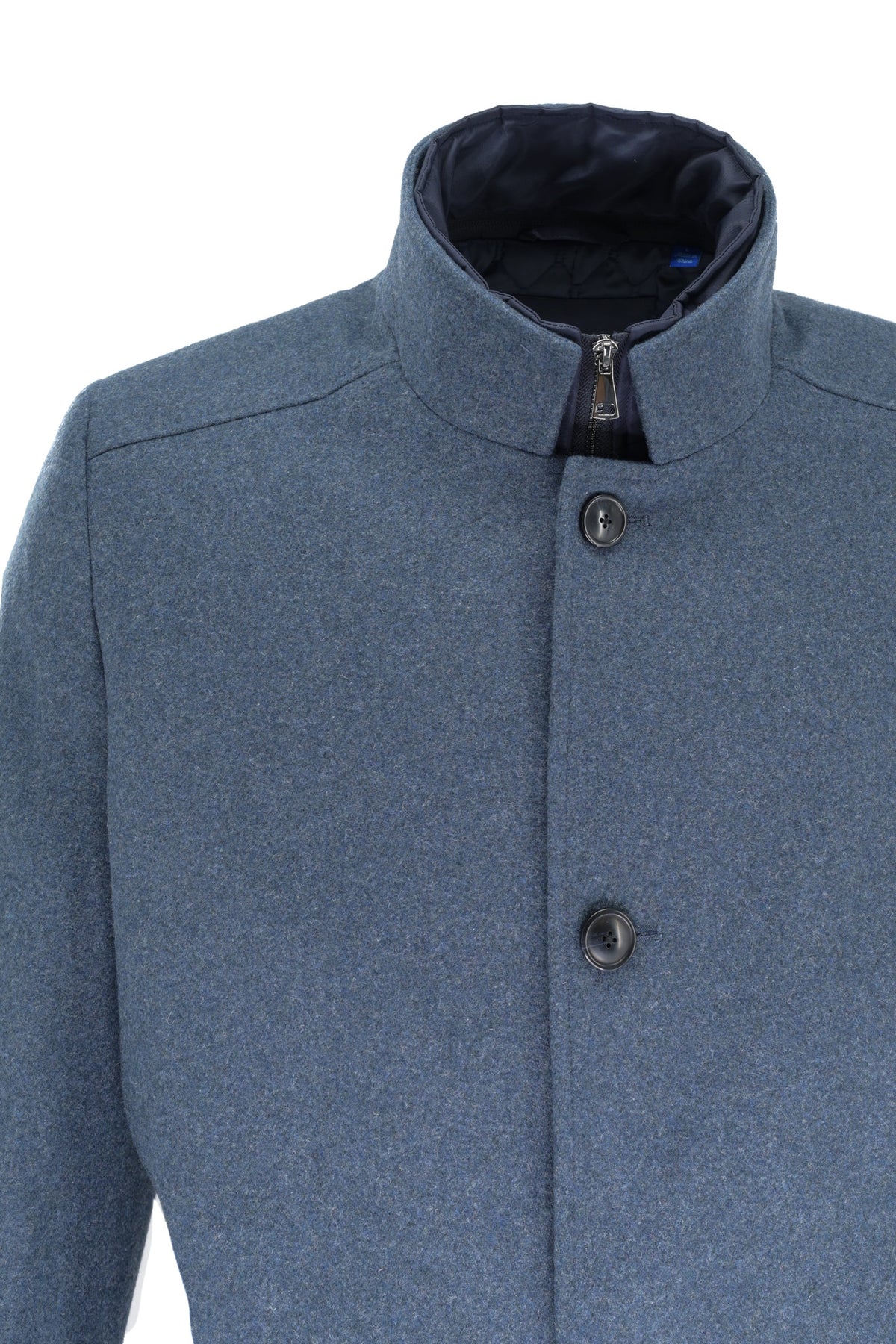 Giles & Jasper Hybrid Overcoat - Ice Blue