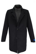 Giles & Jasper Hybrid Overcoat - Black