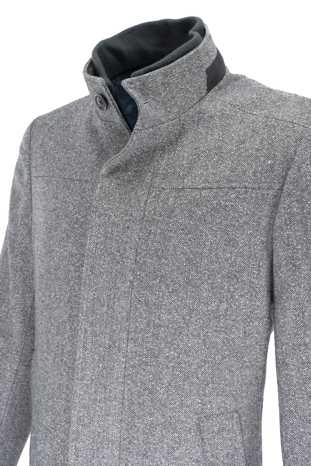 Enzo Car Coat - Ace Gray