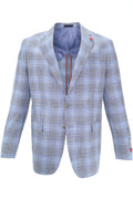 TailoRed Carlo Barbera Sport Coat - Light Brown/Blue