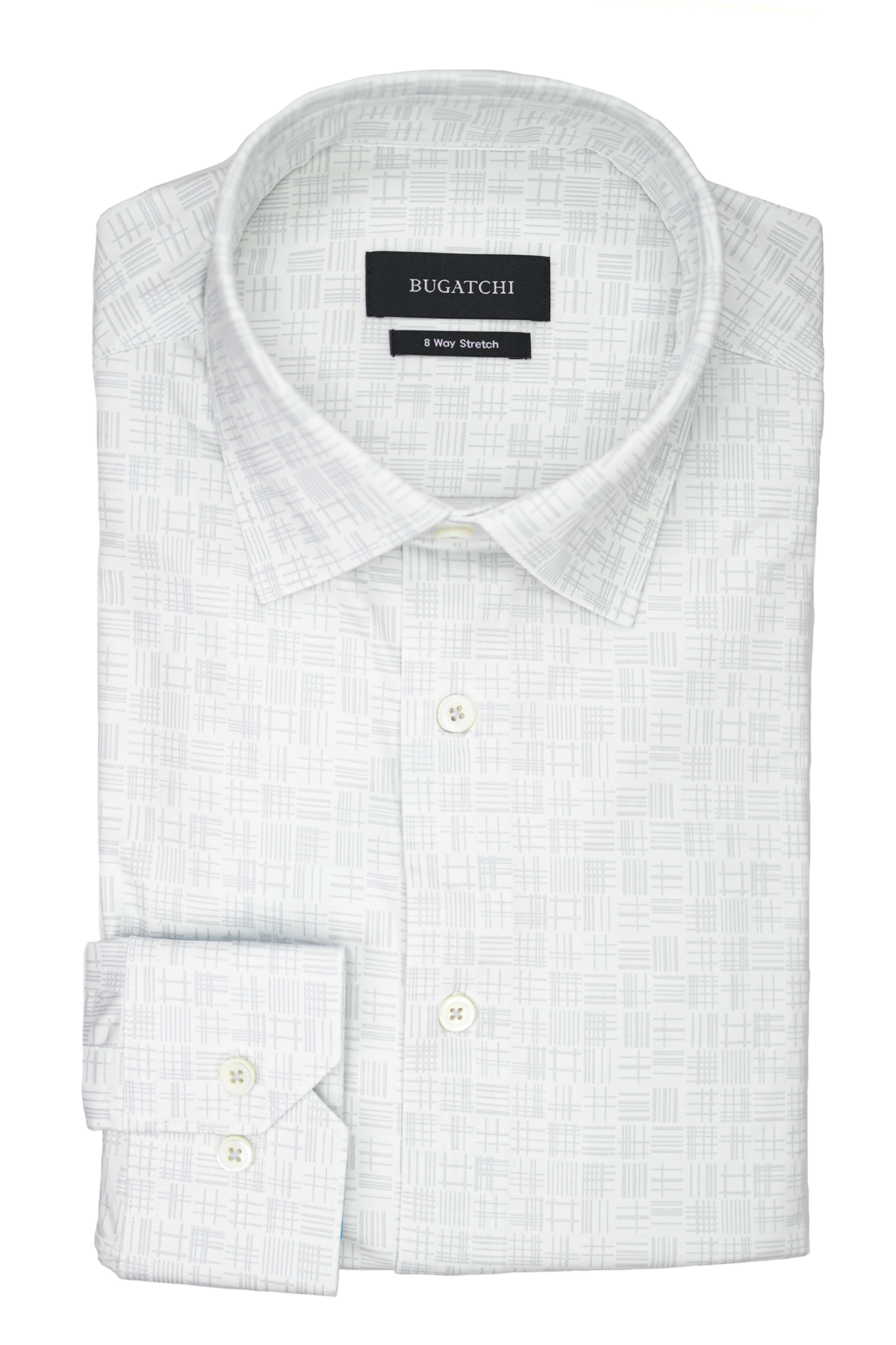 Bugatchi OoohCotton Stretch Check Shirt