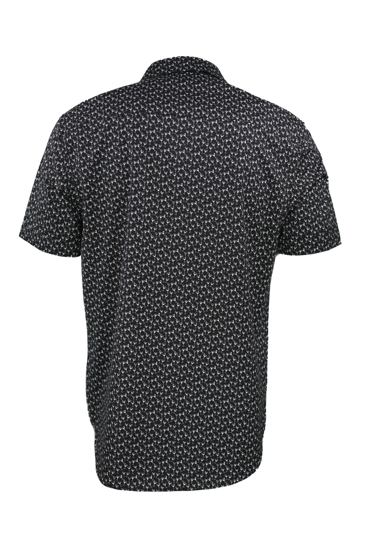 Bugatchi Glass Print Short Sleeve Shirt