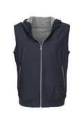 Luchiano Visconti Hooded Vest Navy