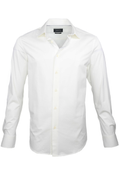 Bugatchi OoohCotton Stretch Shirt White