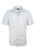Robert Barakett Leaf Short Sleeve Shirt - Green