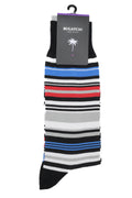Bugatchi Multitrack Striped Socks