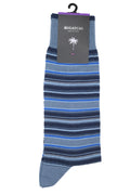 Bugatchi Multitrack Striped Socks