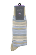 Bugatchi Multitrack Striped Socks