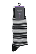 Bugatchi Multitrack Striped Socks