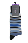 Bugatchi Multitrack Striped Socks