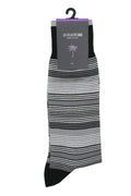 Bugatchi Multitrack Striped Socks