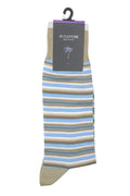Bugatchi Multitrack Striped Socks