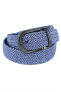 Torino Blue Woven Stretch Belt