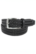 Torino Woven Leather Stretch Belt
