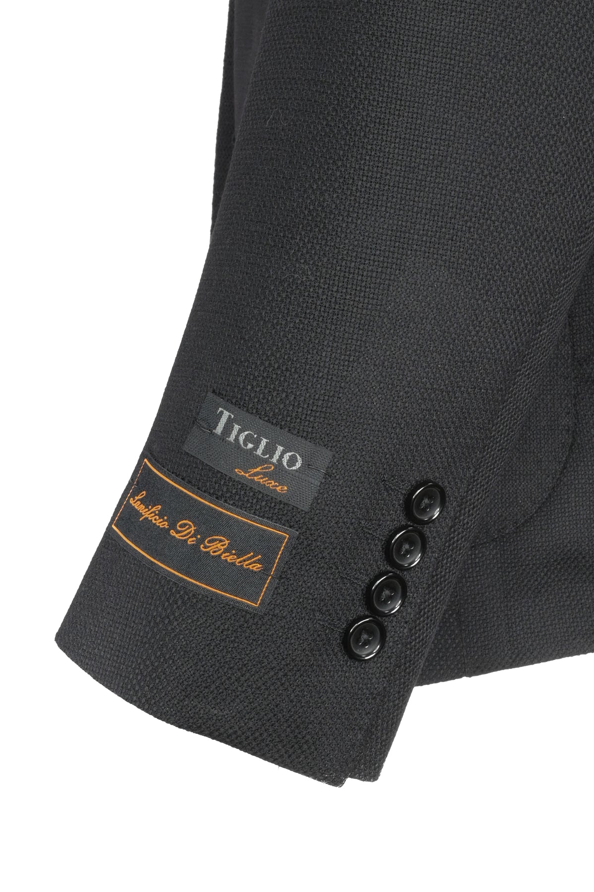 Tiglio Lux Lanificio Di Biella Sport Coat - Black