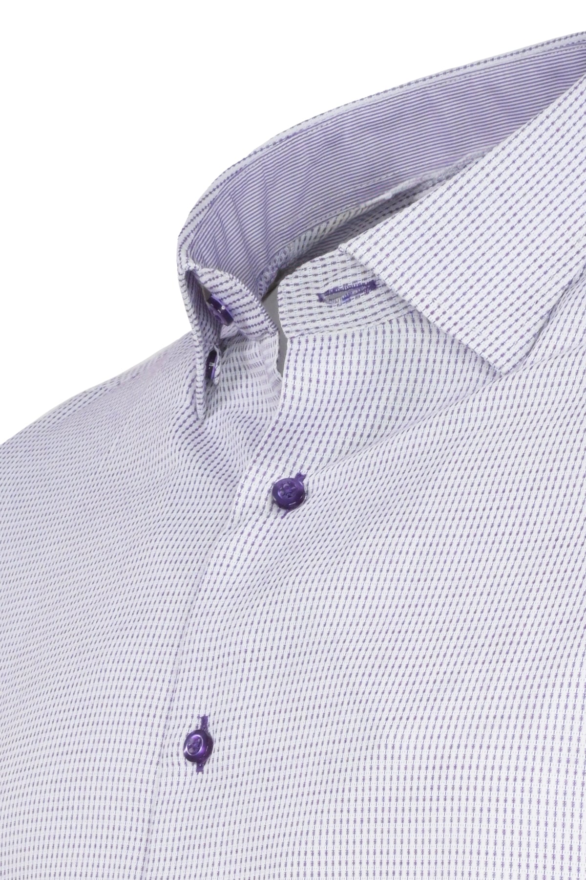 Alberto Zimni Lined Shirt Lavender