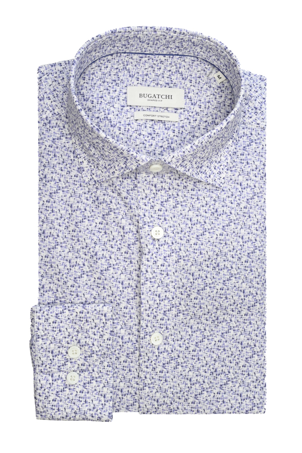 Bugatchi Comfort Stretch Shirt - Abstract Lilac