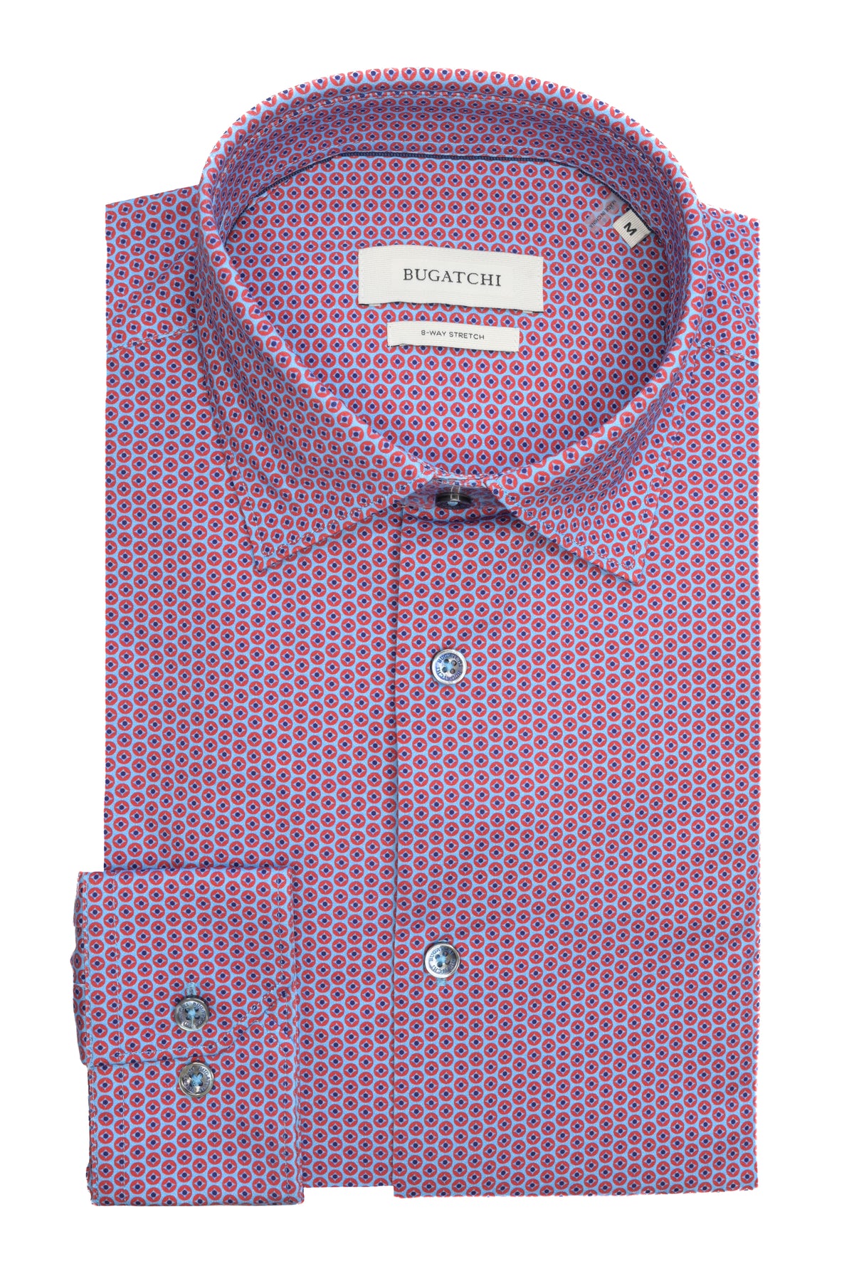 Bugatchi OoohCotton® Shirt - Ruby Medallion