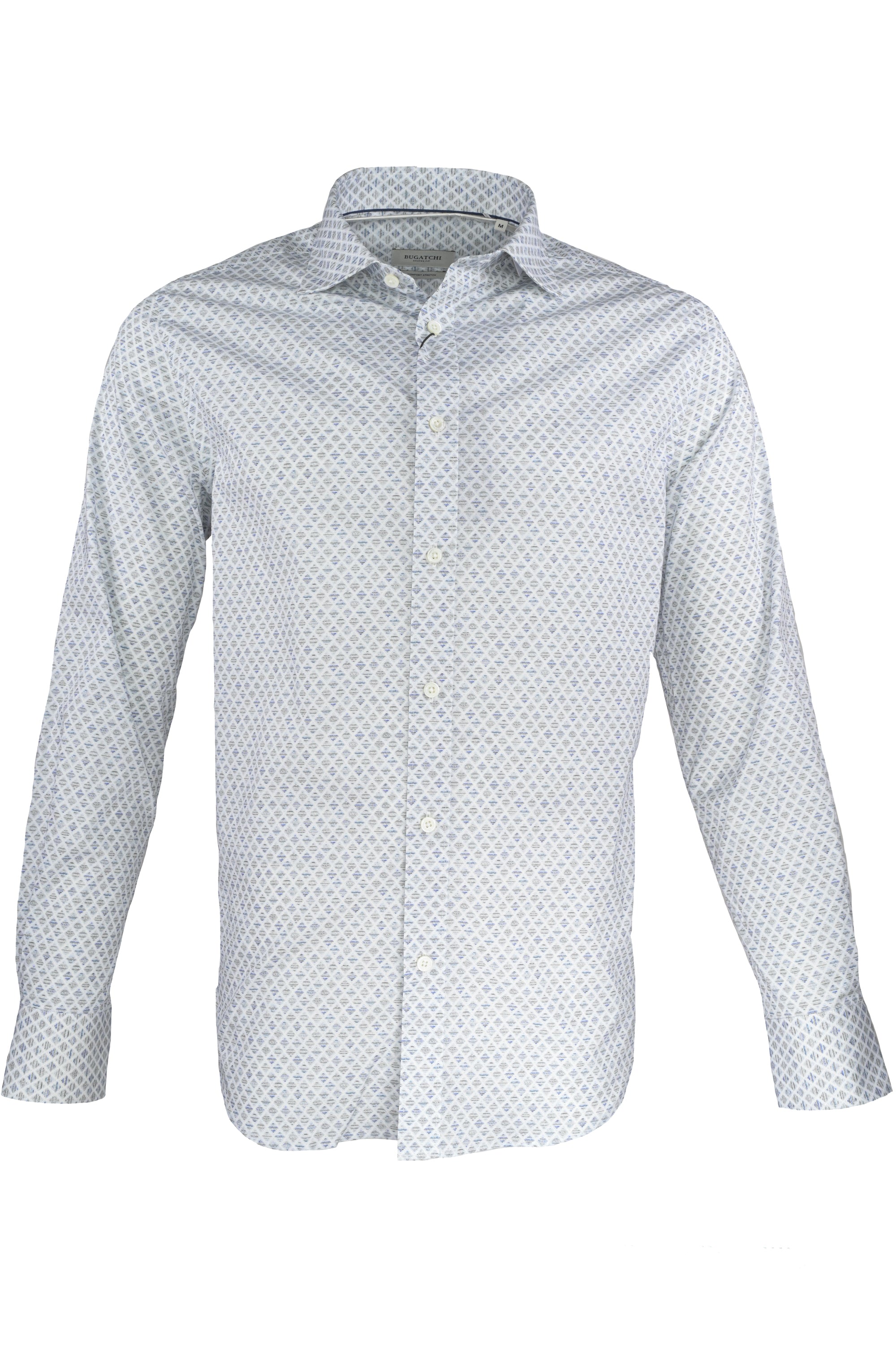 Bugatchi Comfort Stretch Shirt - Diamond White – Ticknors