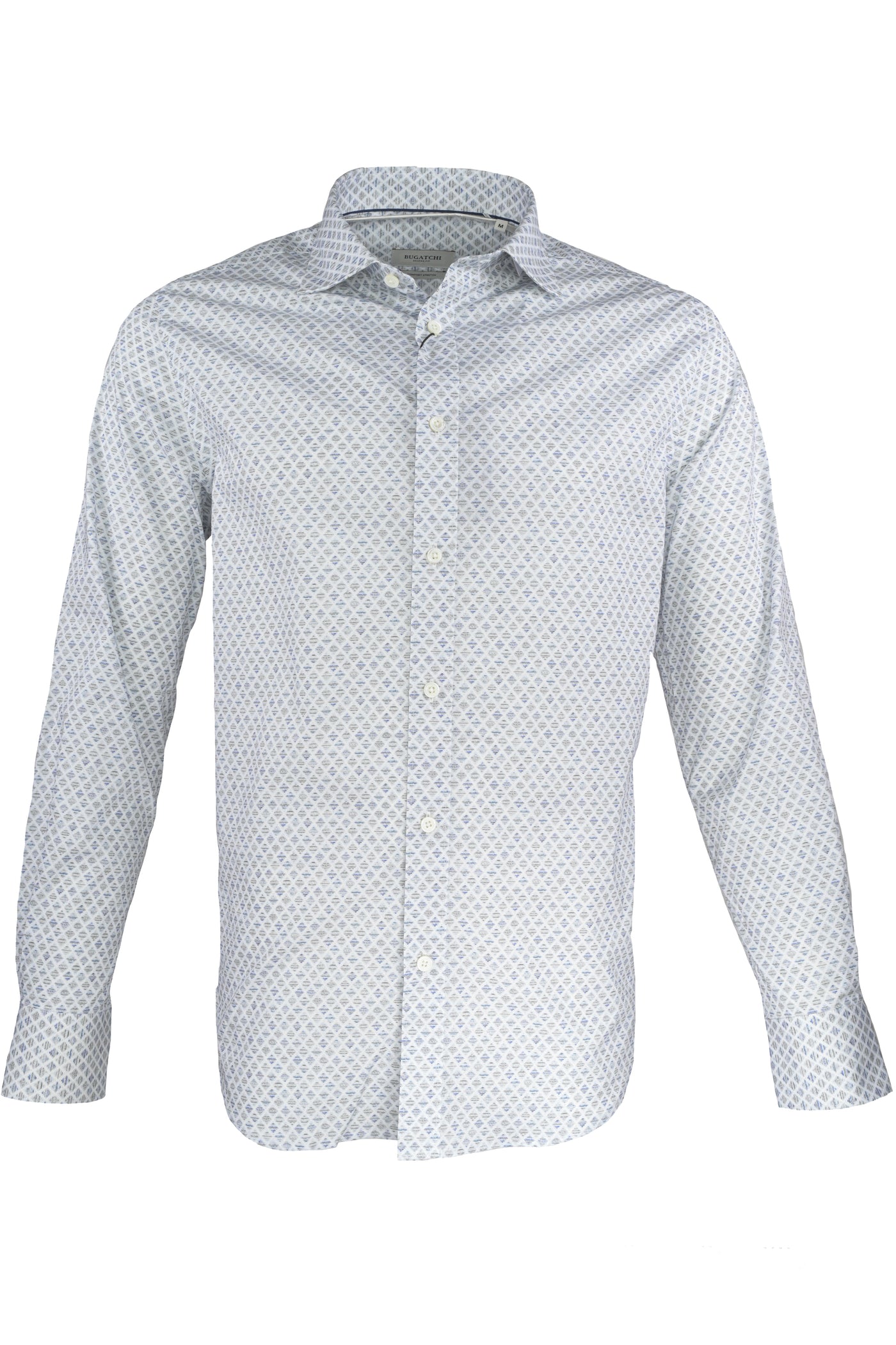 bugatchi shaped fit dress shirt Bugatchi Size Large Light Blue Shaped Fit Dress Shirt Embroidered