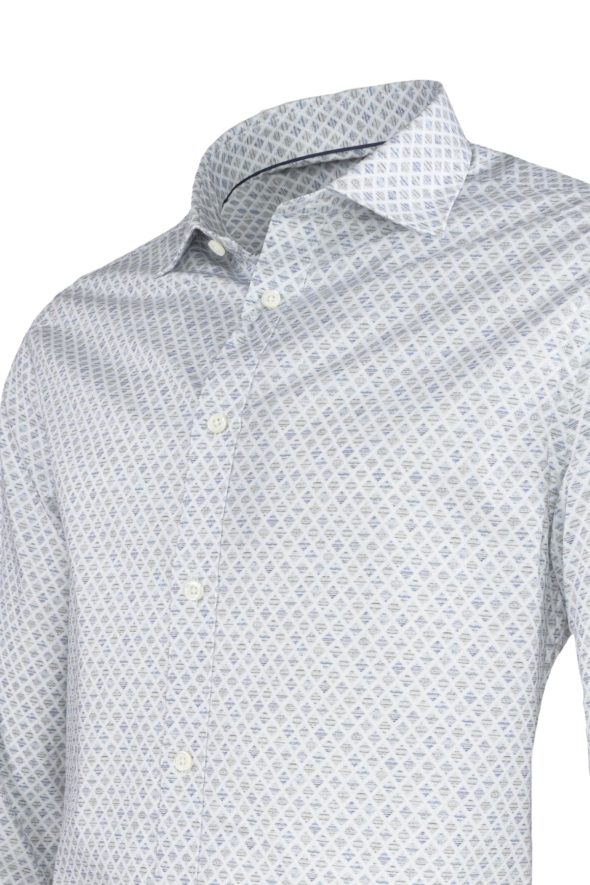 Bugatchi Comfort Stretch Shirt - Diamond White