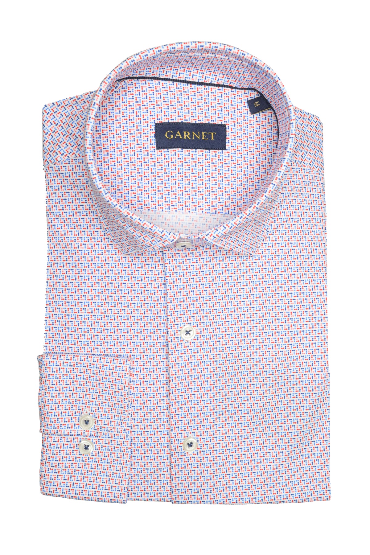 Garnet Essential Stretch Dot Shirt