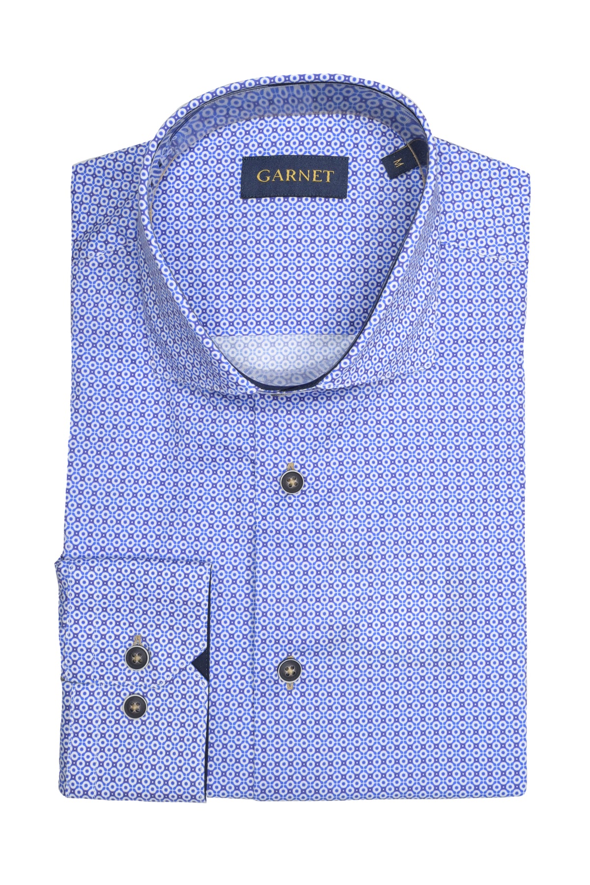 Garnet Retro Dot Shirt Navy